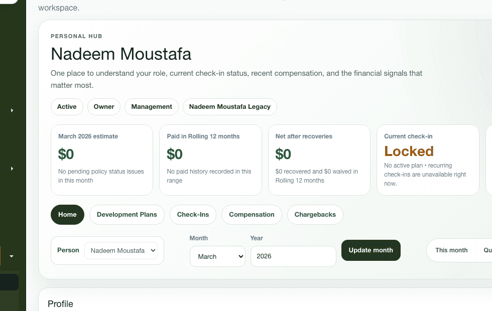 TrackToWin personal insights overview